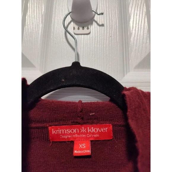 Krimson Klover Mover Maker Sweater Dress Wool Blend Zip Pocket Size XSmall $179 - Picture 6 of 8